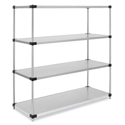 Stainless Steel Wire Shelving Unit - 60 x 24 x 72 H-4298 - Uline