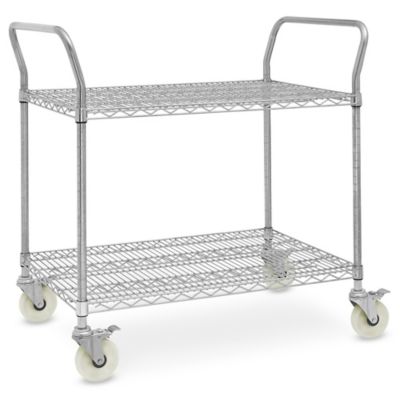 Stainless Steel Wire Cart - 39 x 24 x 41" H-6820