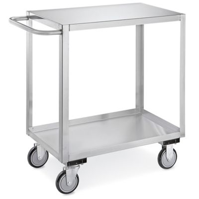 Expressly Hubert® Flint Steel Kitchen Drying Rack Cart - 36L x 18