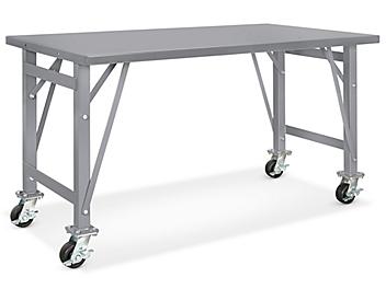 Mobile Steel Assembly Table - 60 x 30"