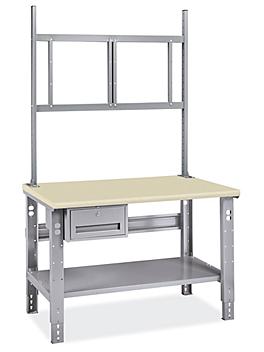 Deluxe Workstation Starter Table - 48 x 30", ESD Top H-6843-ESD