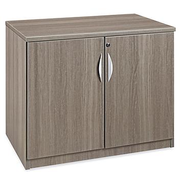 Laminate Storage Cabinet - 2-Shelf, Gray H-6859GR