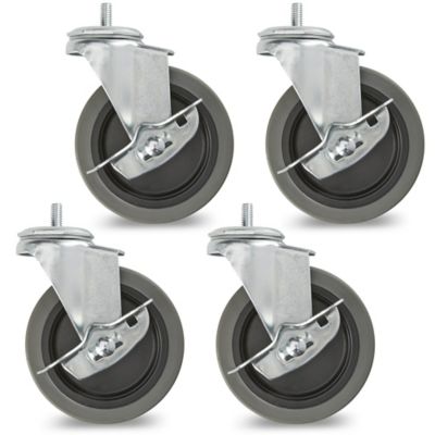 Lockable Casters - Set of 4, 4" Diameter H-6862