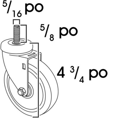 Diamètre, longueur, hauteur de la charge