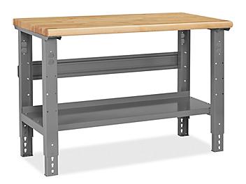 Industrial Packing Table - 48 x 24", Maple Top with Rounded Edge H-6863-MAP