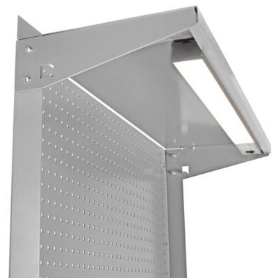 Deluxe Cabinet Shop Desk with Pegboard Panel H-6867 - ULINE