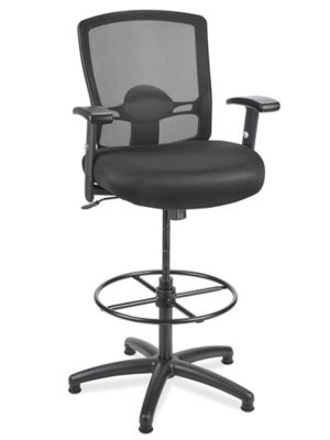 Swivel Shop Stool with Backrest H-7661 - Uline