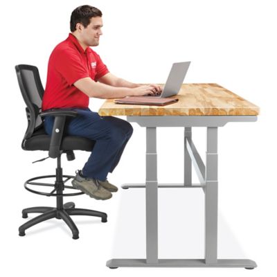 Deluxe Work Stool - Fabric H-4823 - Uline