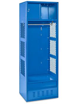 Open Gear Locker - 1 Wide, Unassembled, 24" Wide, 18" Deep, Blue H-6893BLU