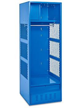 Open Gear Locker - 1 Wide, Unassembled, 24" Wide, 24" Deep, Blue H-6894BLU