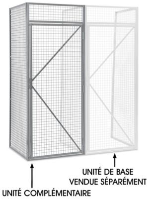 Add-On Unit for Bulk Storage Locker - Single Tier, 36 x 36" H-6896-ADD