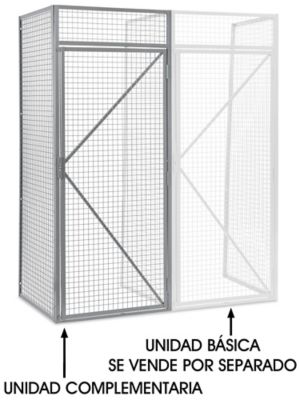 Unidad Complementaria para Locker para Almacenamiento de Artículos Grandes - Un Nivel, 36 x 36" H-6896-ADD