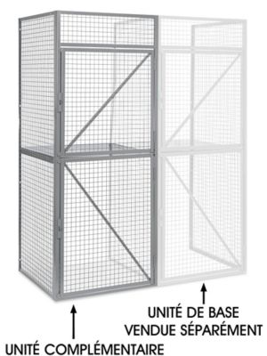 Add-On Unit for Bulk Storage Locker - Double Tier, 36 x 36" H-6897-ADD