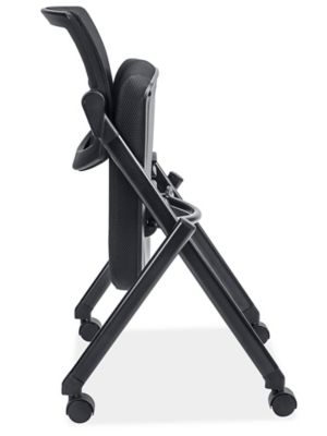 Mesh Nesting Chair - Black H-6929BL - Uline