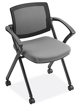 Mesh Nesting Chair with Armrests - Gray H-6930GR
