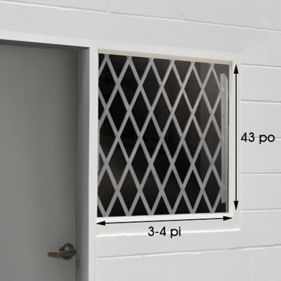 Folding Security Gate - 3-4' x 43" H-6938