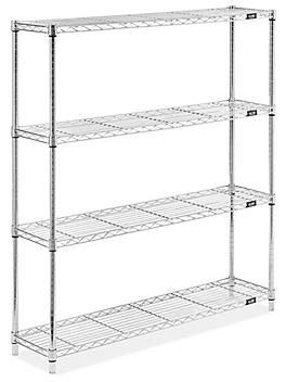 Stainless Steel Wire Shelving Unit - 48 x 12 x 54" H-6942