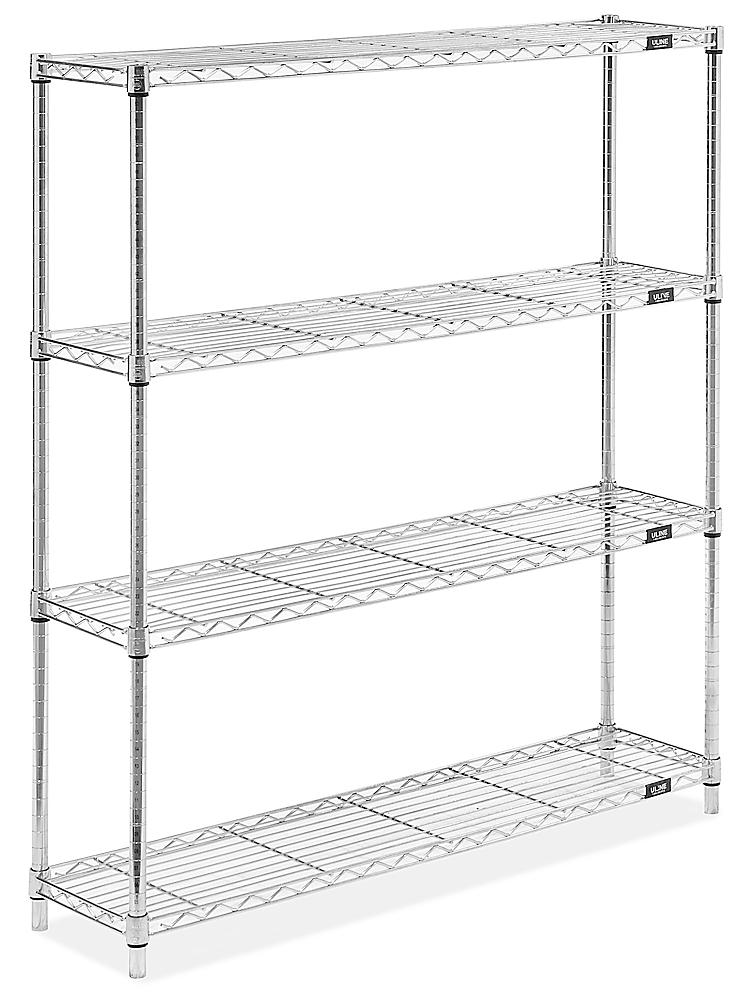 Stainless Steel Wire Shelving Unit 48, Steel Wire Shelving Unit