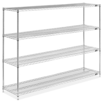 Stainless Steel Wire Shelving Unit 72 x 18 x 54" H6946 Uline