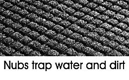 Waterhog™ Carpet Mat - 3 x 10', Charcoal H-694GR - Uline