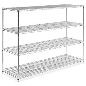 Stainless Steel Wire Shelving Unit - 72 x 24 x 54" H-6950