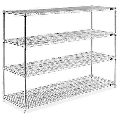 Stainless Steel Wire Shelving Unit 72, Uline Steel Shelving