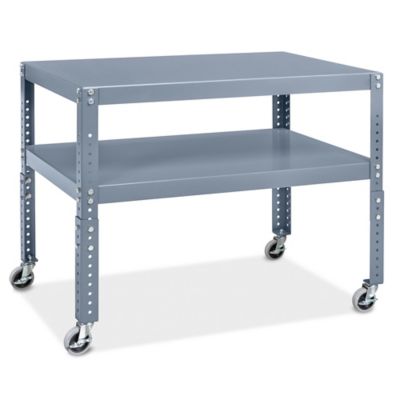 Adjustable Height Machine Table - 36 x 24 x 18-25