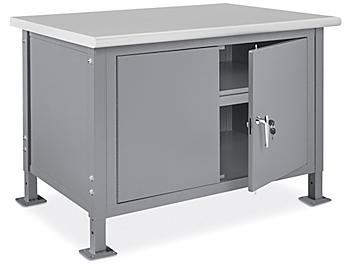 Standard Cabinet Workbench - 48 x 30", Laminate Top H-6993-LAM