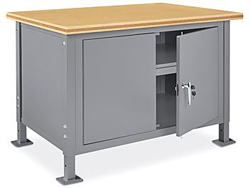 Standard Cabinet Workbench - 48 x 30", Composite Wood Top H-6993-WOOD