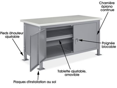 Standard Cabinet Workbench - 60 x 30