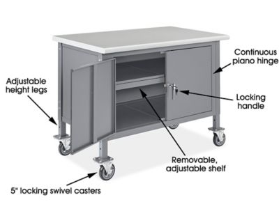 Mobile Cabinet Workbench - 48 x 30