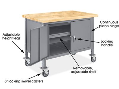 Mobile Cabinet Workbench - 48 x 30