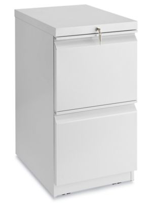 Mobile Pedestal File - 2 Drawer, Light Gray