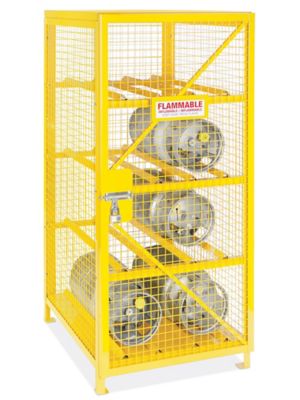 Horizontal Gas Cylinder Cabinet - Unassembled, 8 Cylinder Capacity H-7010