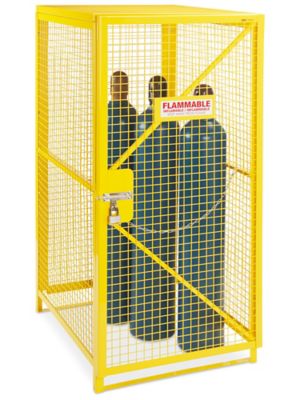 Vertical Gas Cylinder Locker - Unassembled, 10 Cylinder Capacity H-7011