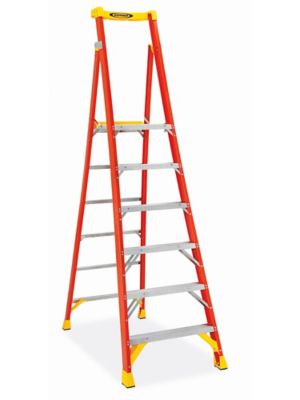 Fiberglass Podium Ladder - 9' Overall Height