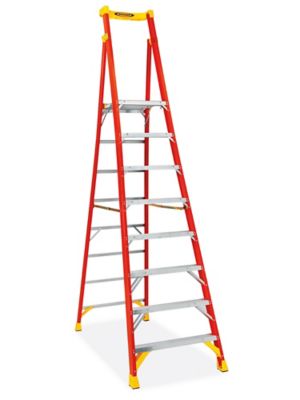 Fiberglass Podium Ladder - 7' Overall Height H-7015 - Uline
