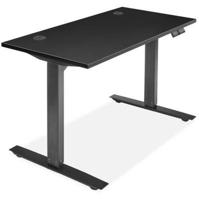Electric Adjustable Height Desk - 48 x 24", Black H-7033BL