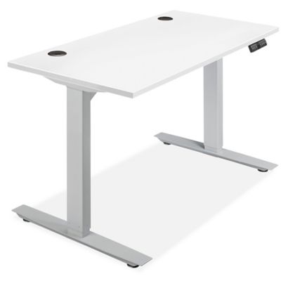 Electric Adjustable Height Desk 48 x 24", White H7033W Uline