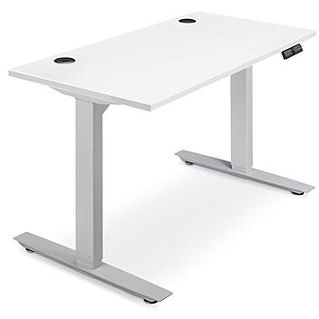 Electric Adjustable Height Desk - 48 x 24", White H-7033W