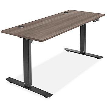 Electric Adjustable Height Desk - 60 x 24", Gray H-7034GR