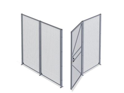 Wire Security Room with Hinged Door - 8 x 8 x 8', 2-Sided H-7066-2