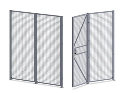 Wire Security Room with Hinged Door - 8 x 8 x 8'