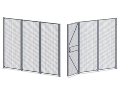 Wire Security Room with Hinged Door - 12 x 12 x 8', 2-Sided H-7067-2