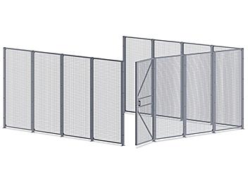 Wire Security Room - 16 x 16 x 8', 3-Sided H-7068-3