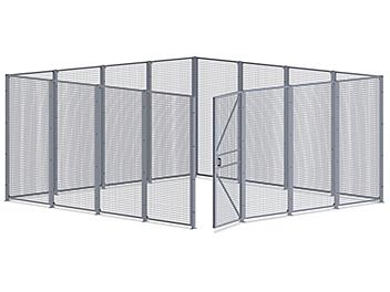 Wire Security Room - 16 x 16 x 8', 4-Sided H-7068-4