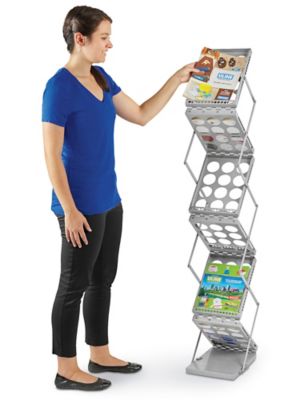 Tradeshow Literature Rack - Silver H-7085SIL - ULINE
