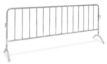 Portable Safety Barrier - Galvanized, Bridge Feet H-7086