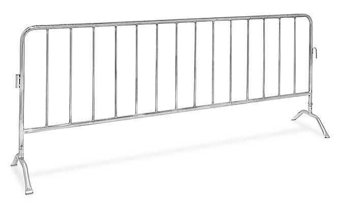 Barrière de sécurité portative galvanisée – Pattes en pont H-7086 - Uline