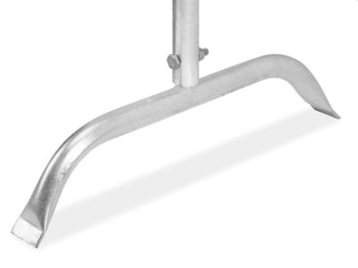 Portable Safety Barrier - Galvanized, Bridge Feet H-7086 - ULINE